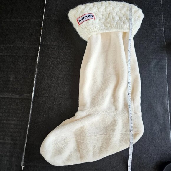 Original Hunter Women’s Fleece Ivory Cream Boot Socks Size Medium 5-7 , 1-Pair - Picture 5 of 7